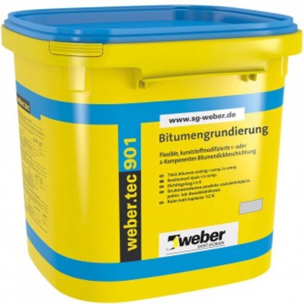 Bituma hidroizolējoša emulsija bez šķīdinātājiem weber.tec 901
